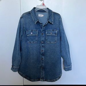 Terra & Sky Denim Shacket